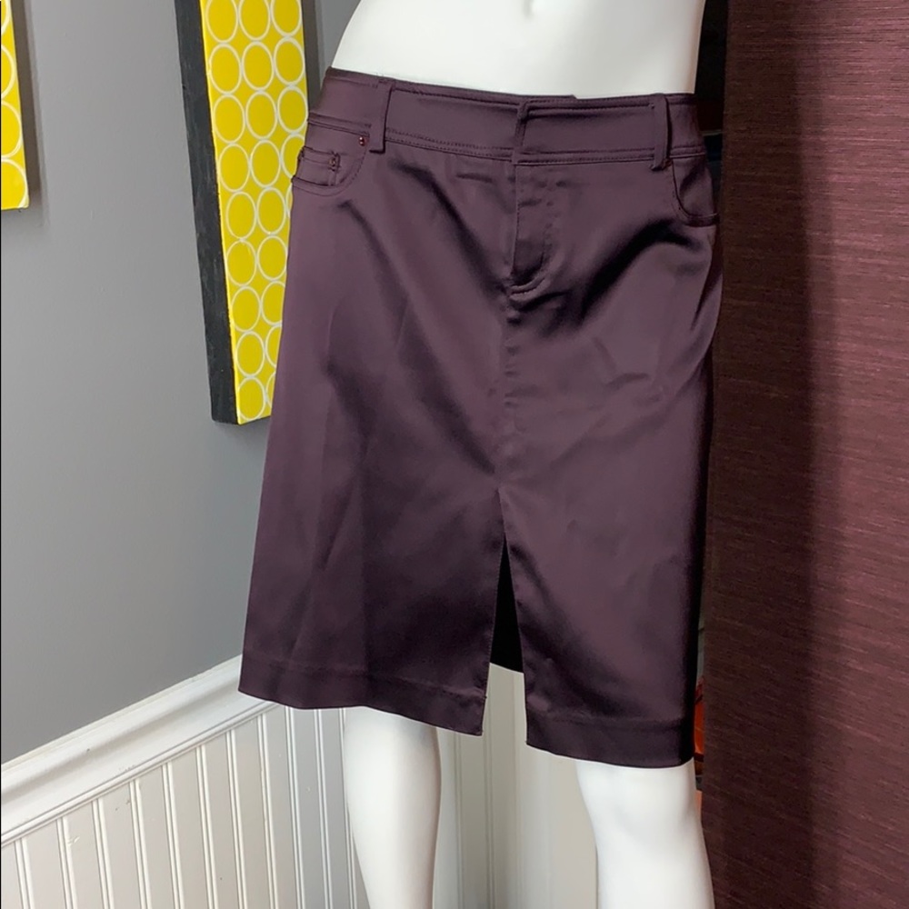 Cachè- Plum skirt- size 6 💝